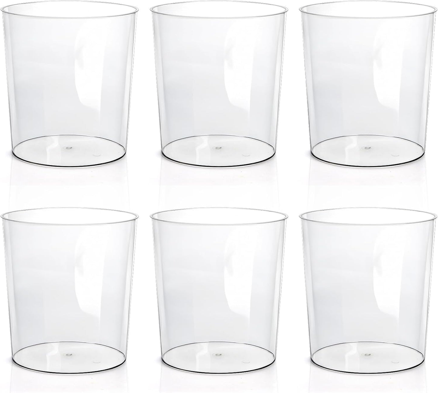 6 Cestas Plástico Transparente Sin BPA 8x7.5x6.4"
