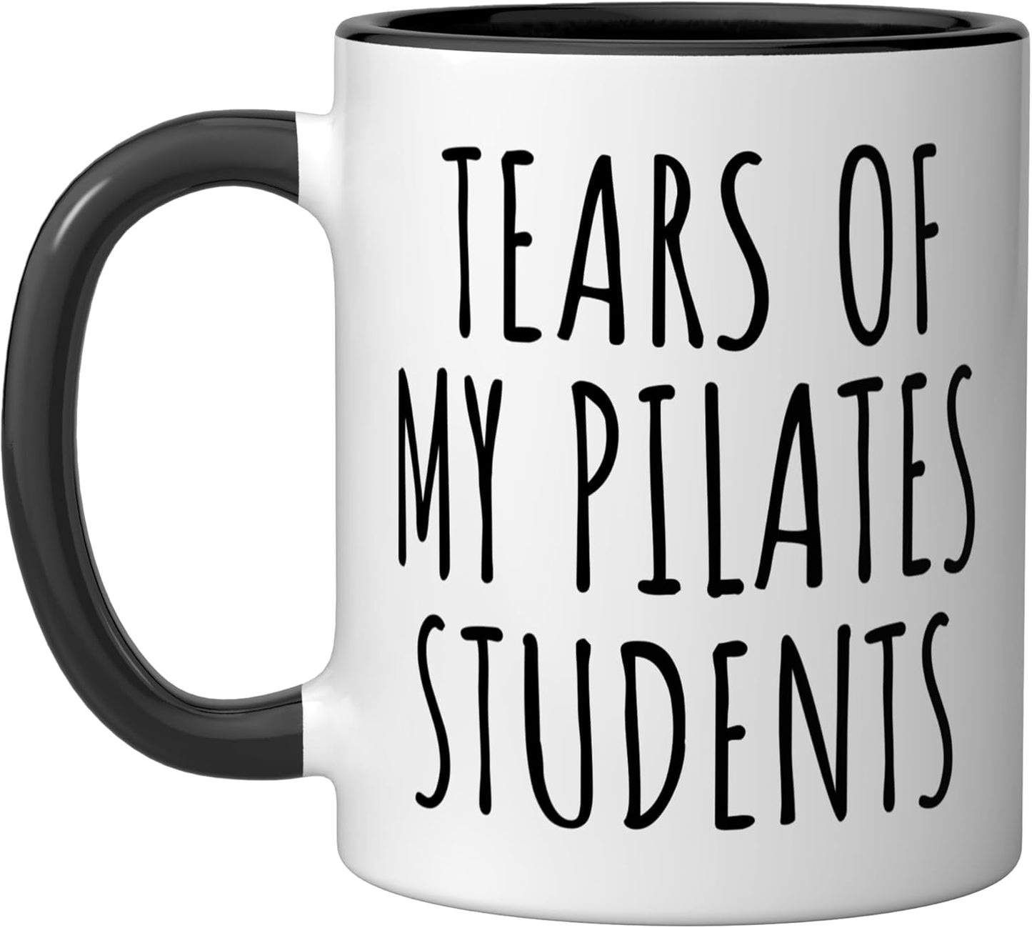 Taza Cerámica Instructor Pilates Negro Blanco