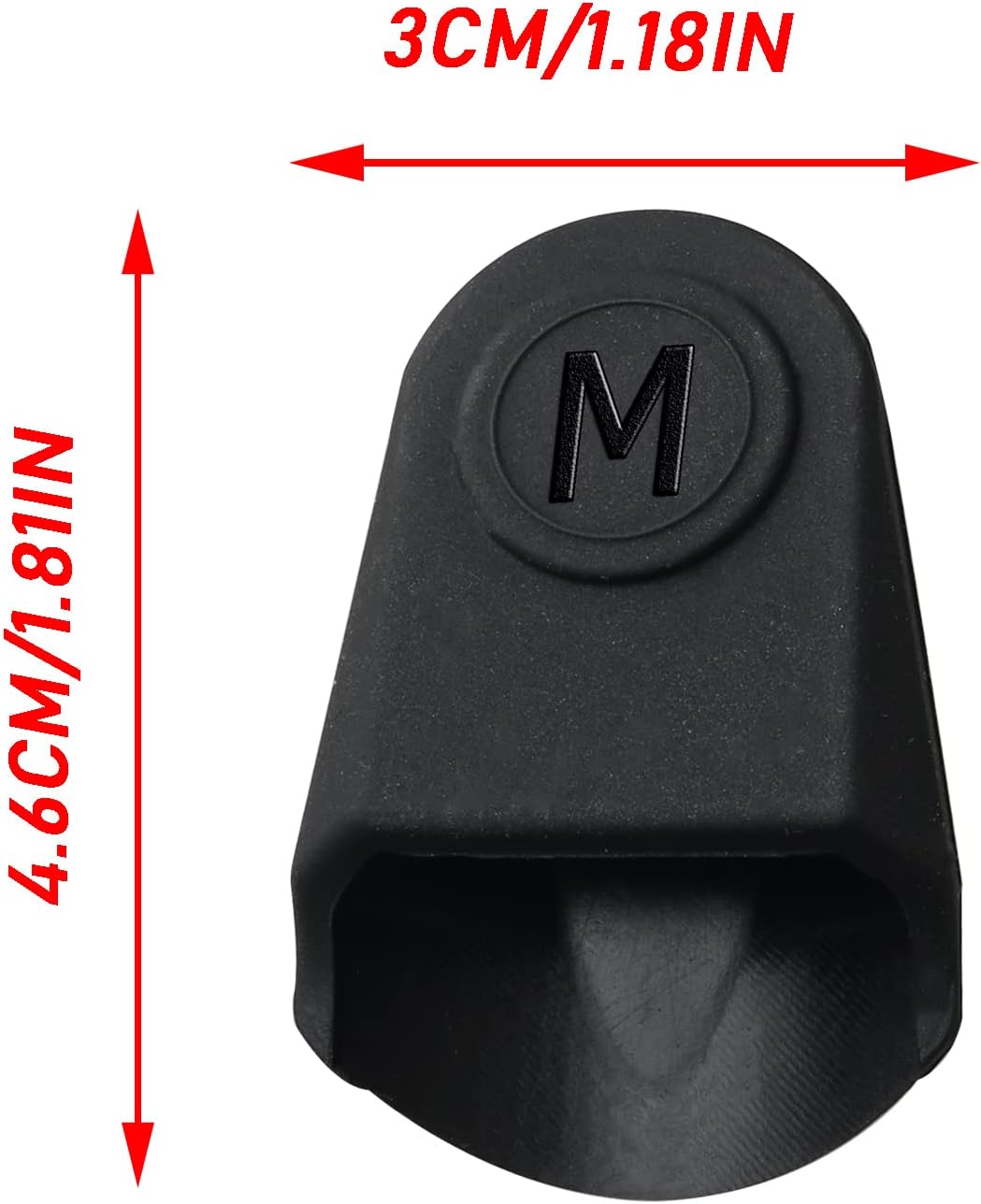 Protector tapa boquilla goma negra clarinete saxofón