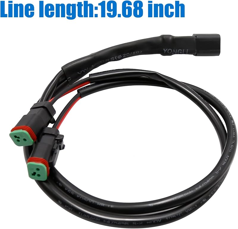 Adaptador Y Conector Deutsch DT Dual para Lámpara de Niebla