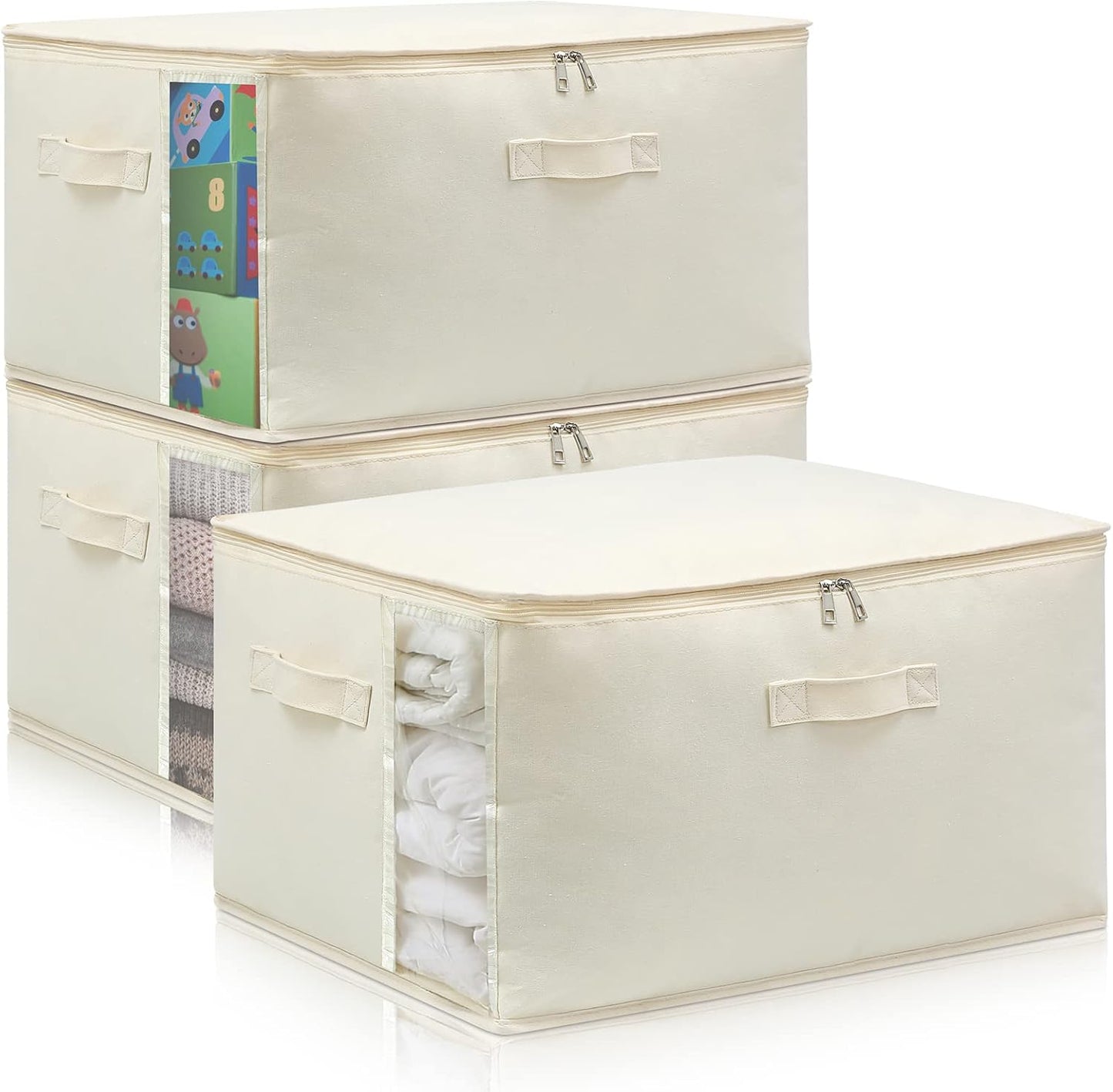 Bolsas edredón lona con cremallera 75L