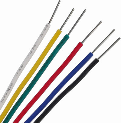 Kit 6 cables cobre estañado 20awg PVC para breadboard 8m