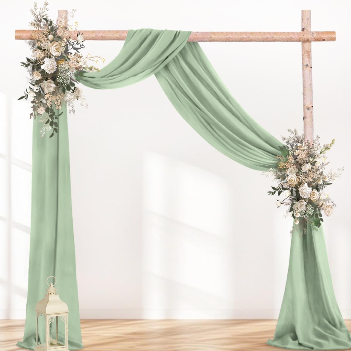 Tela drapeado arco boda 29x20pies cortinas transparentes