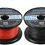 Bobina alambre silicona 26 rojo y negro 500 pies