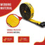 4 Correas Amarillas 2" 40' Gancho Plano 3333lb WLL
