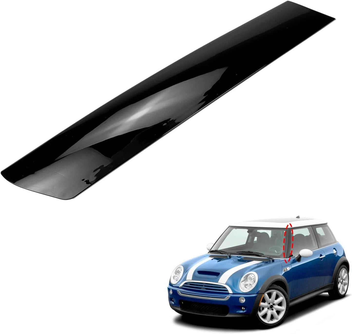 Moldura parabrisas pilar comp Mini Cooper R50 R52 R53