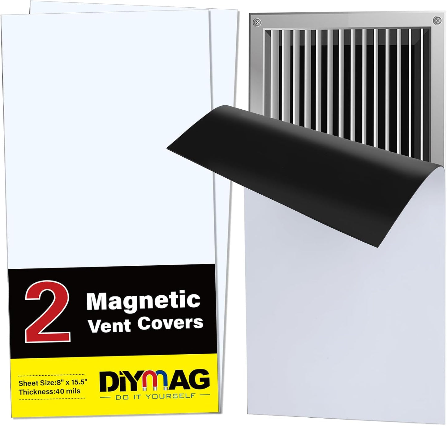 2 Pzas Cubiertas Magnéticas Ventilación 8x15.5pulg