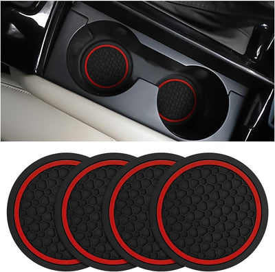 4 Pzas posavasos antideslizante 2.75pulg tapete accesorios coche