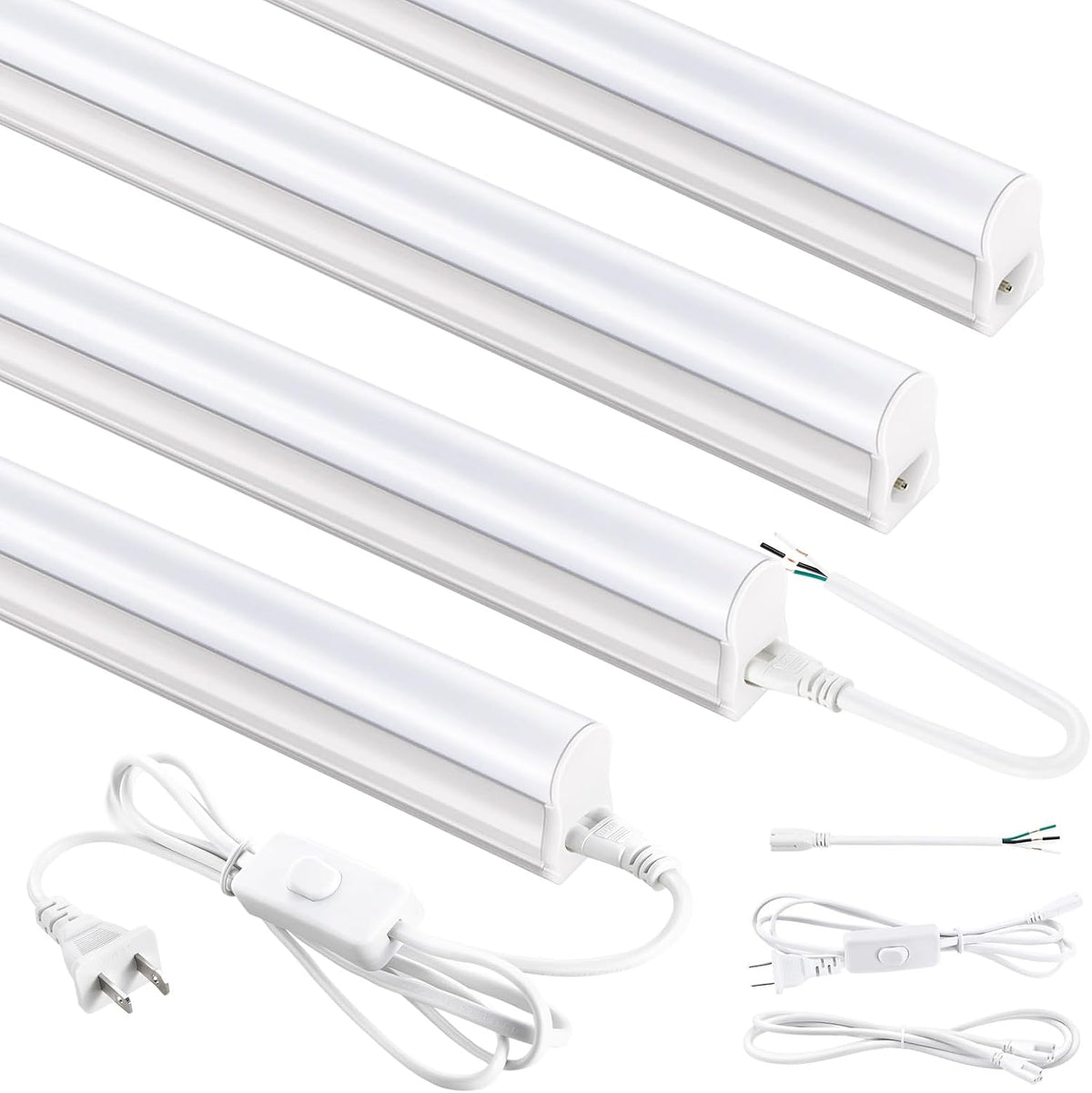 Luz LED T5 PRO 4ft 20W blanco brillante 6500K interruptor