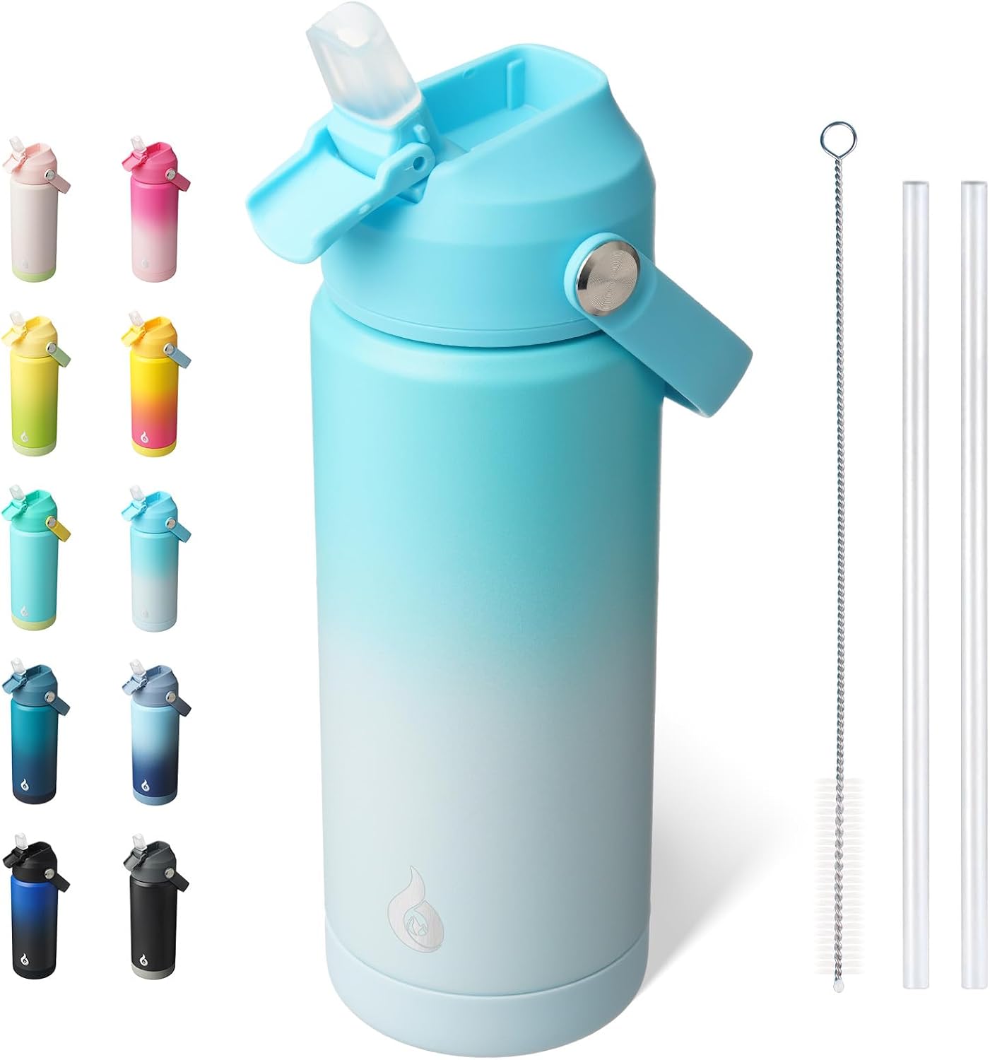 Botella agua aislada acero inox sin BPA 18oz