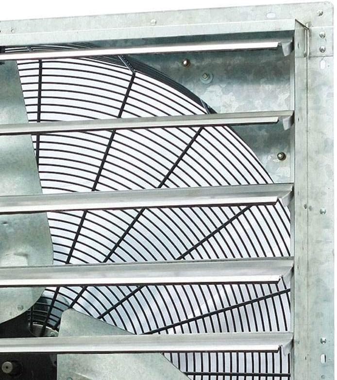 Ventilador pared aluminio plateado 36"