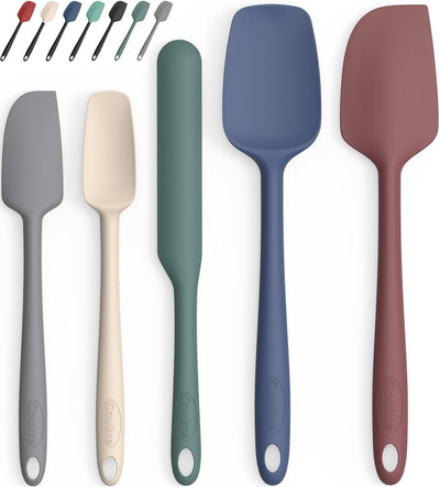 Set 5 Espátulas Silicón Alimenticio Resistentes Temperatura