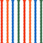 8 Bridas Cable Silicona 4pulg Reutilizables Con Núcleo Acero