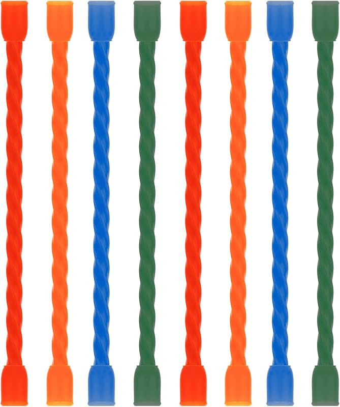 8 Bridas Cable Silicona 4pulg Reutilizables Con Núcleo Acero