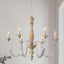 Candelabro de 6 Luces Metal Marrón Antiguo para Comedor