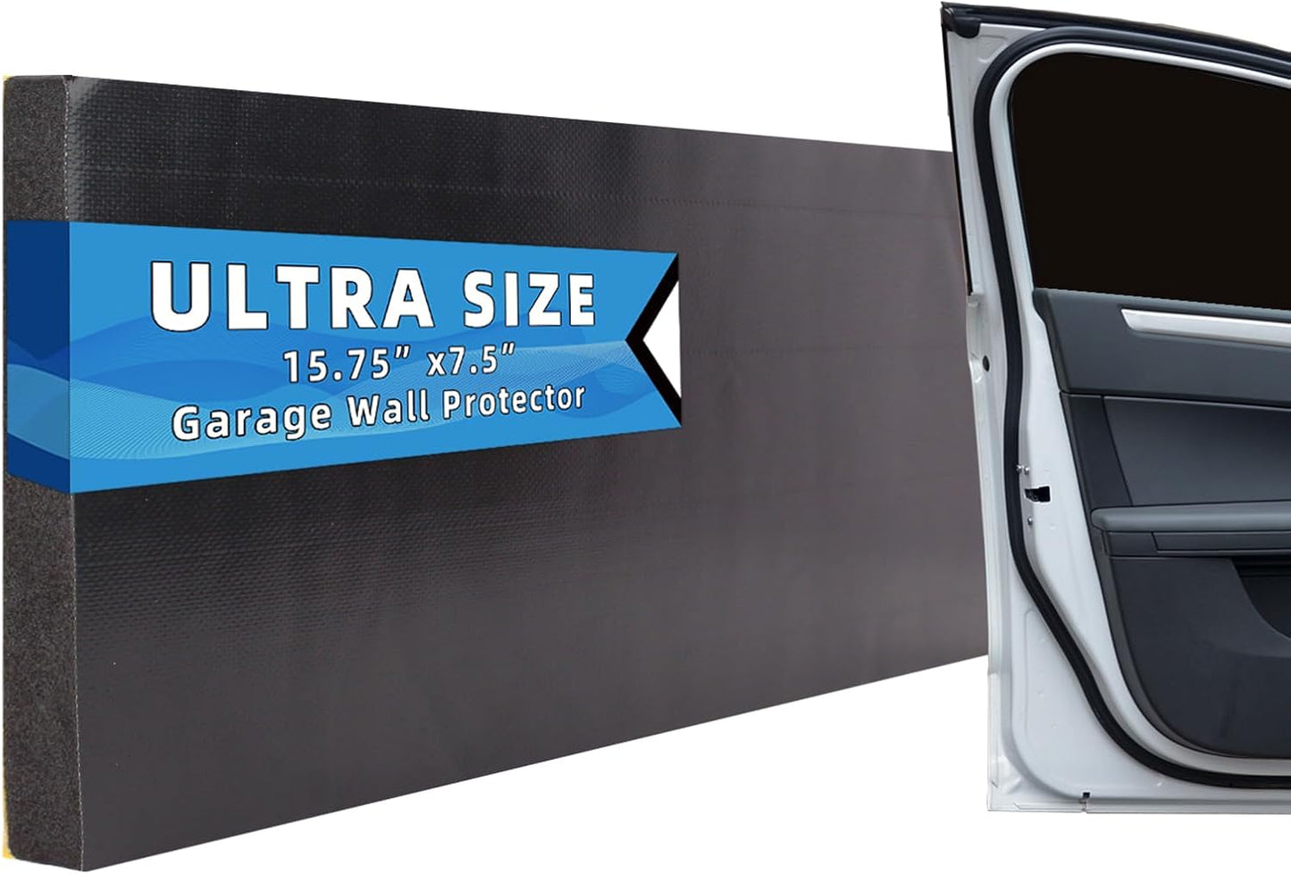 Protector pared garaje espuma adhesiva pack 4 negro