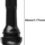 100 Vástagos Válvula Neumático TR413 Negro Sin Cámara