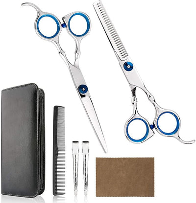 Kit corte pelo hogar tijeras peluquería peine estuche