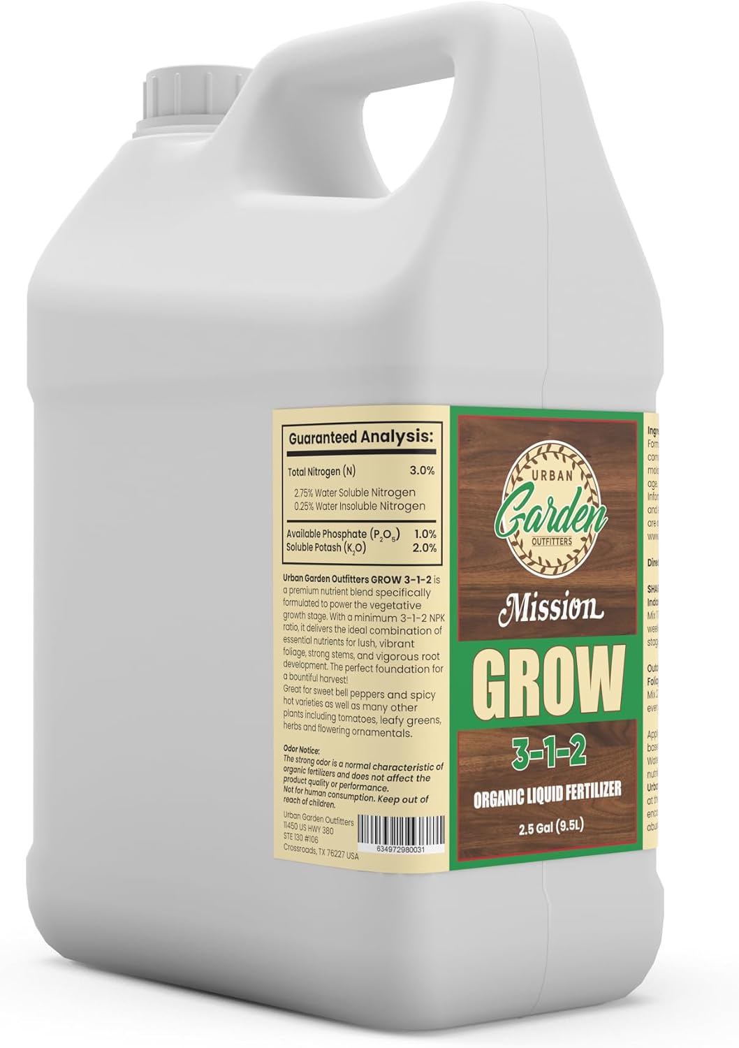 Fertilizante líquido orgánico base pescado 2.5gal