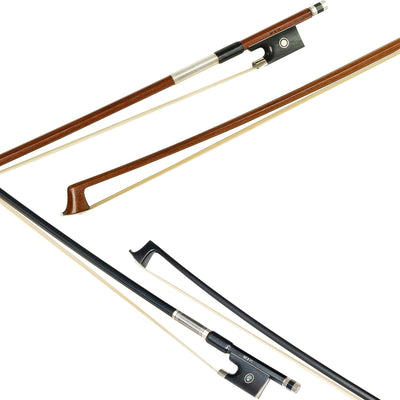 Set 2 lazos violín madera brasil y fibra carbono 4/4