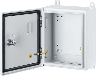 Caja metal IP65 soporte pared 12x10x6pulg