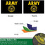 Banderas escudo ejército 3x5 doble cara dorada EE.UU.