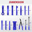 Set 88 Pzas herramientas remover molduras auto