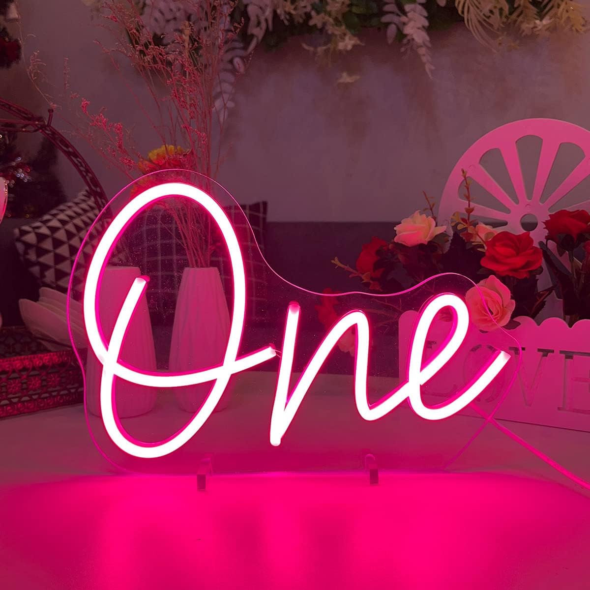 Letrero neón led para cumpleaños bebé y boda decoración