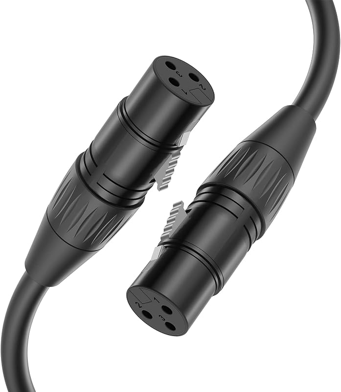 Cable XLR hembra a hembra 33 pies para audio