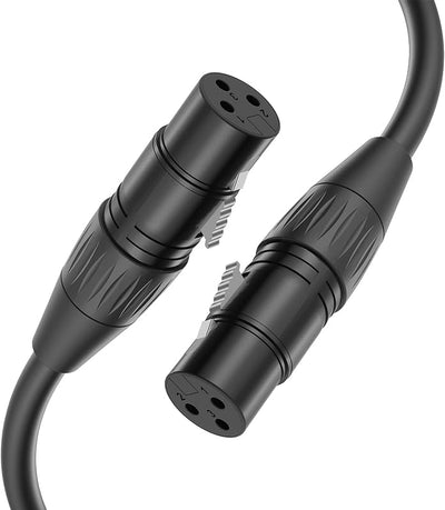Cable XLR hembra a hembra 33 pies para audio