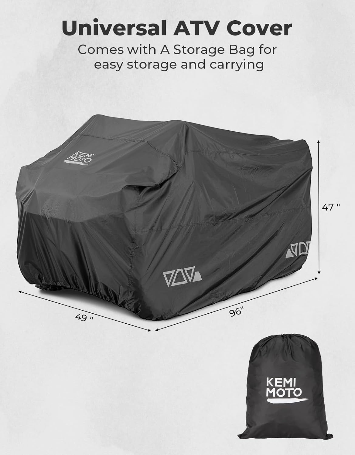 Cubierta cuatrimoto impermeable 96x49x47" universal