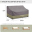 Fundas sofá patio 104x40x35pulg impermeable color gris
