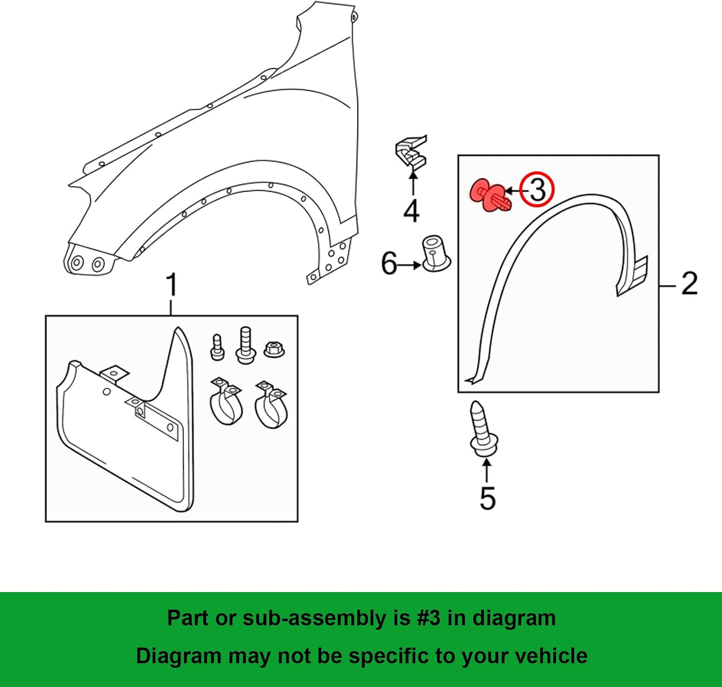 Kit clip protege cubierta puerta VW 3c0-853-585 586