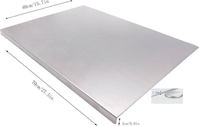 Tabla cortar acero inox cocina gran tamaño 70x40cm