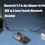 Receptor Bluetooth 5.3 para coche con USB y manos libres