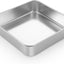 Molde cuadrado acero inox 8x8pulg para hornear lasaña y brownie
