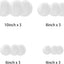 Faroles papel blanco decorativos colgantes 12uds