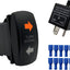 Interruptor basculante LED naranja con relé intermitente