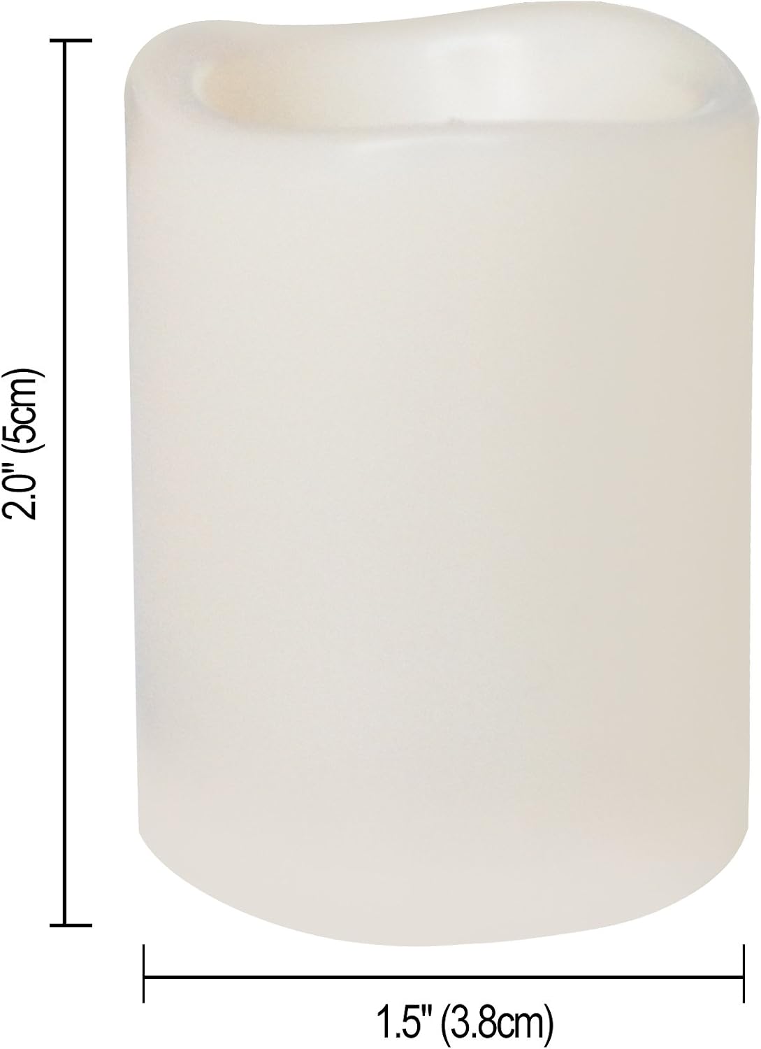 12 Velas Votivas LED Parpadeantes Base Blanca Brillo Ámbar