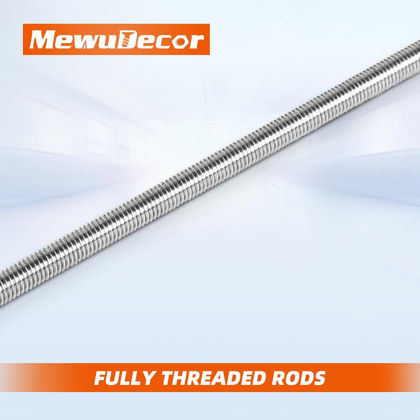 Varilla roscada acero inox 304 18-8 7.874" 2 Pzas