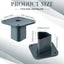 2 Placas Montaje T para Bridas Poste Valla 3x3x2.09"