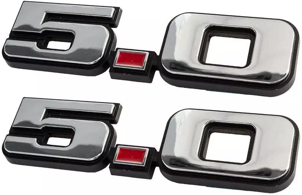 2 Pzas Emblemas Mustang 79-93 Estilo Antiguo Cromado