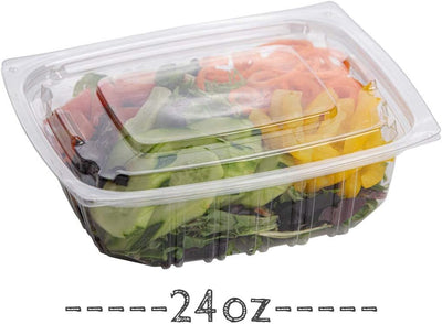 64 Envases Plástico para Ensaladas con Tapas