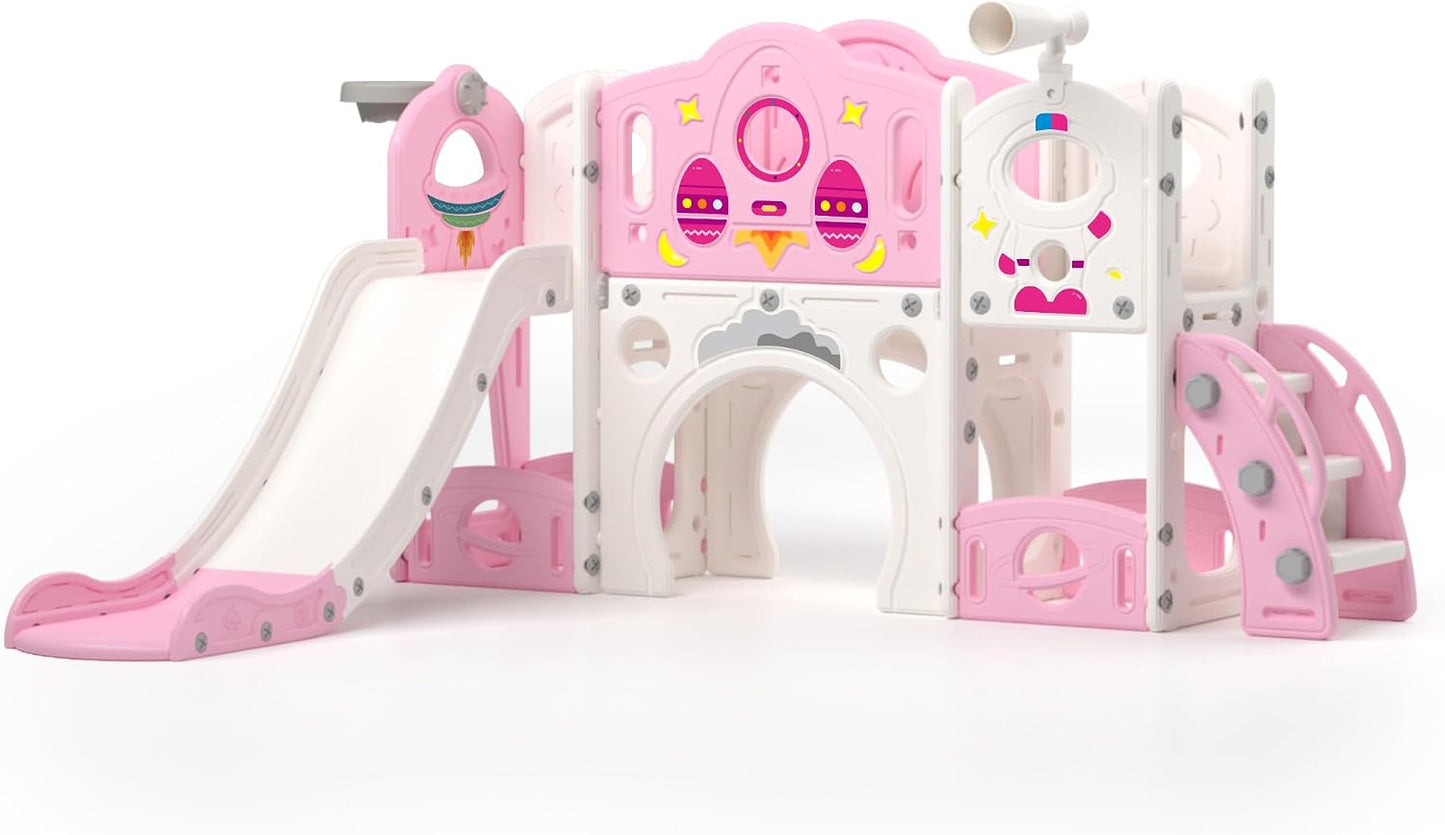 Set tobogán escalador 9en1 para niños 1-4 años