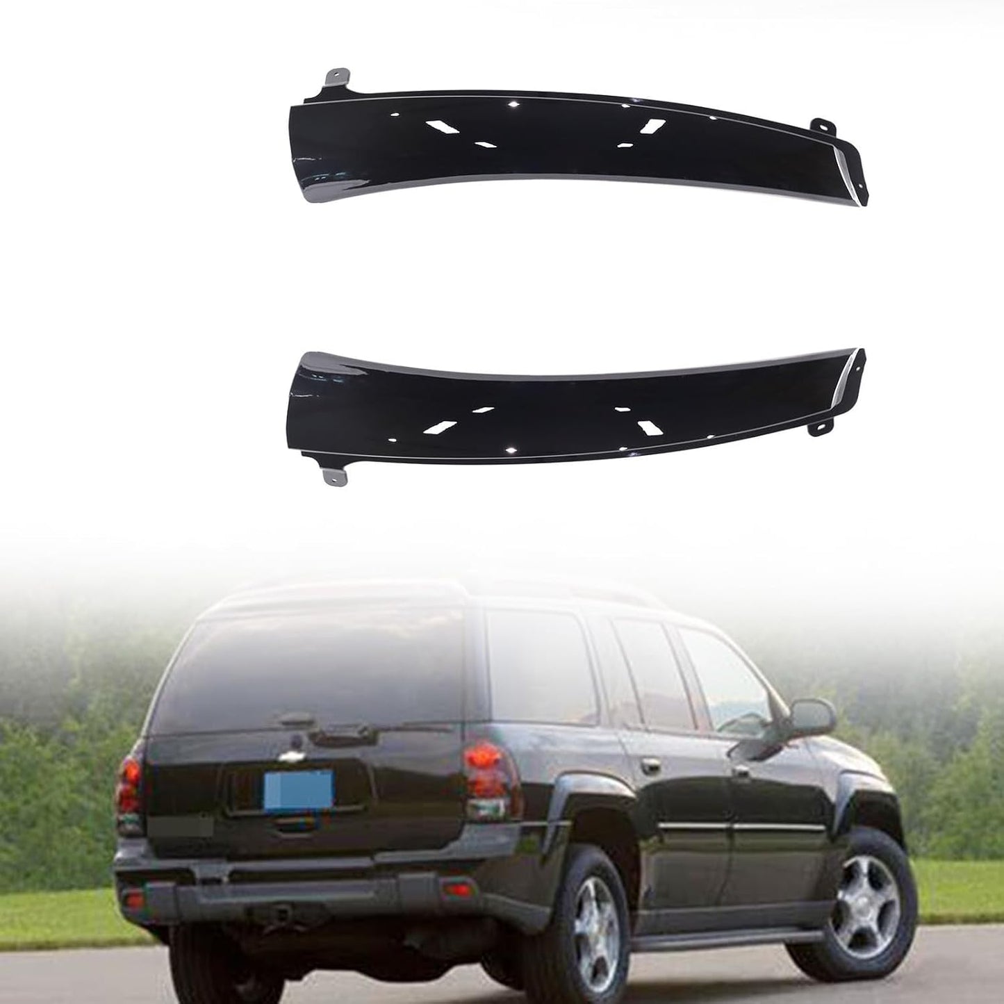 2 Pzas Moldura puerta trasera Chevy Trailblazer 02-09