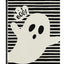 Bandera jardín Halloween fantasma doble cara 12x18