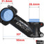 Vástago manillar bicicleta 31.8mm 35 grados MTB negro