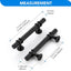 Manijas gabinete negro mate 3" tiradores T-Bar modernos
