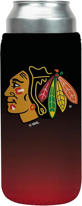 Funda neopreno aislada para lata 25oz Chicago Blackhawks