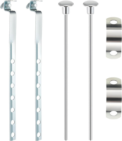 Juego 2 varillas drenaje desplegables universal para lavabo cromado